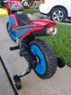 huffy spiderman motorcycle battery