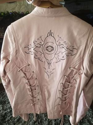 pink harley jacket