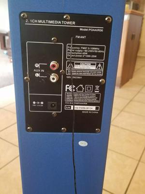 bud light multimedia tower speaker