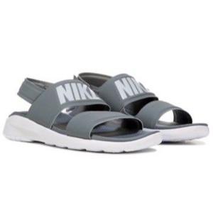 gray nike sandals