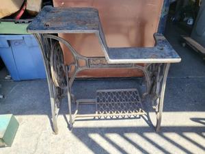 Vintage Leather Sewing Machine Treadle Base for Singer Antique Classic