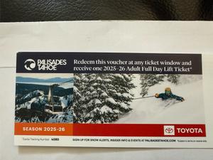 Palisades Lift Tickets 