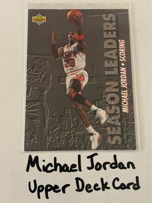 Michael Jordan Chicago Bulls Hall of Fame Guard Upper Deck Card. 
