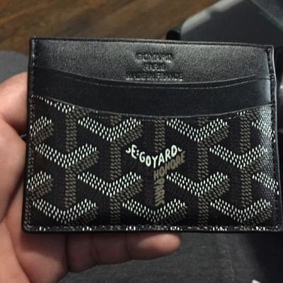 custom goyard card holder