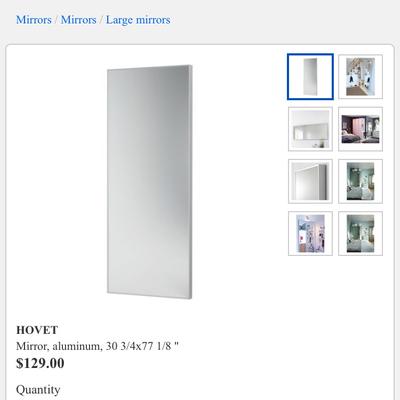 Ikea Hovet Mirror 30 3 4 X 77 1 8 For In Miami Fl 5miles And Ikea Hovet Mirror 30 3 4 X 77 1 8 For, 30 X 77 Mirror