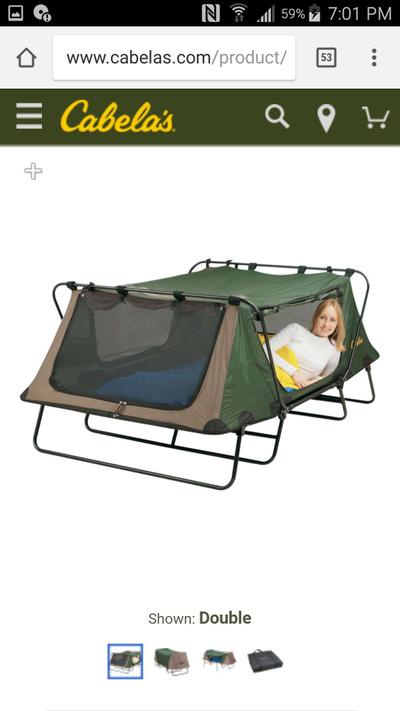 Deluxe Tent Cot Double for sale 