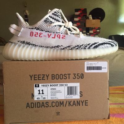 size 11 yeezy zebra