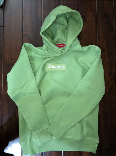 sage green supreme hoodie