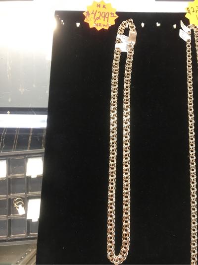 106.70 g chino link chain necklace 14k 