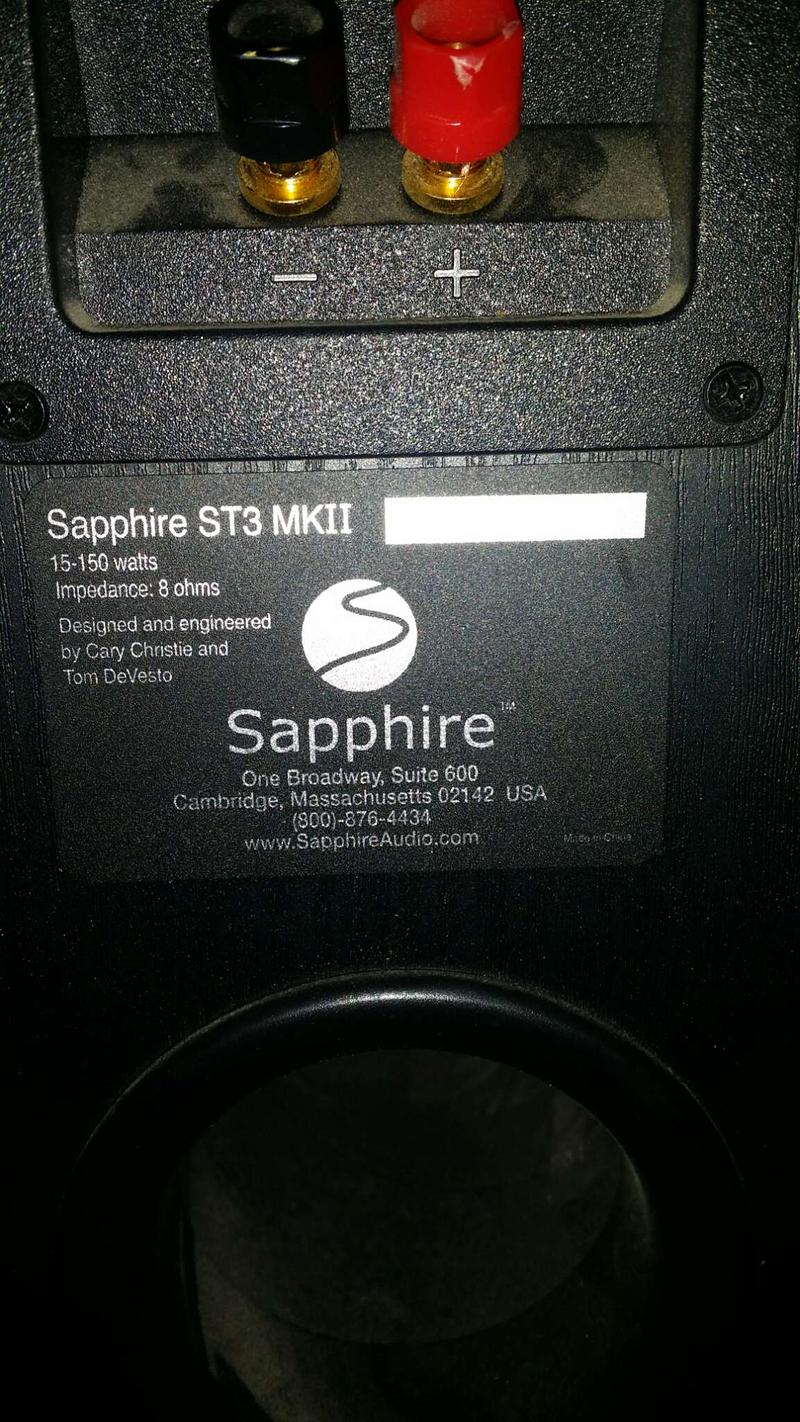 sapphire st2 tower speakers