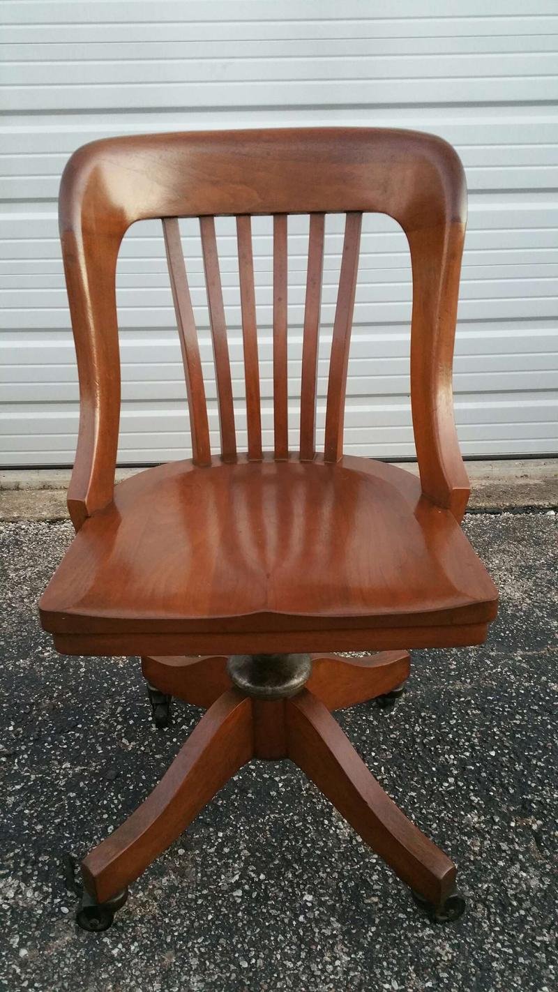 80 OFF! Antique Johnson Chair Company Banker's Swivel Chair. Classic