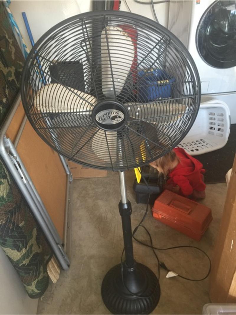 Hampton Bay vintage ocilating floor fan for sale in Huntington Beach