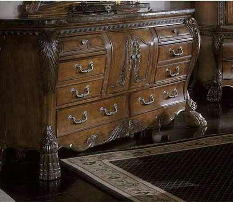 Brand new discontinued AICO Eden by Michael Amini Marble Top Dresser