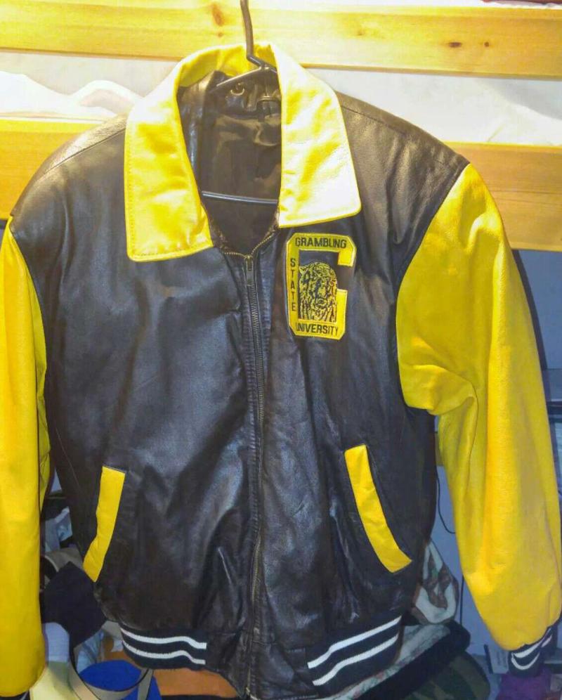 Leather Letterman Jacket 