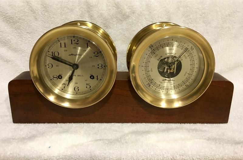 Vintage AirGuide ships bell clock and barometer for sale in Cape Coral