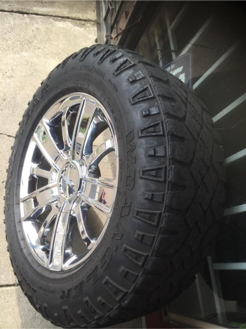 I'm selling my 20 inch rims with ALL-Terrain tires for sale in ...