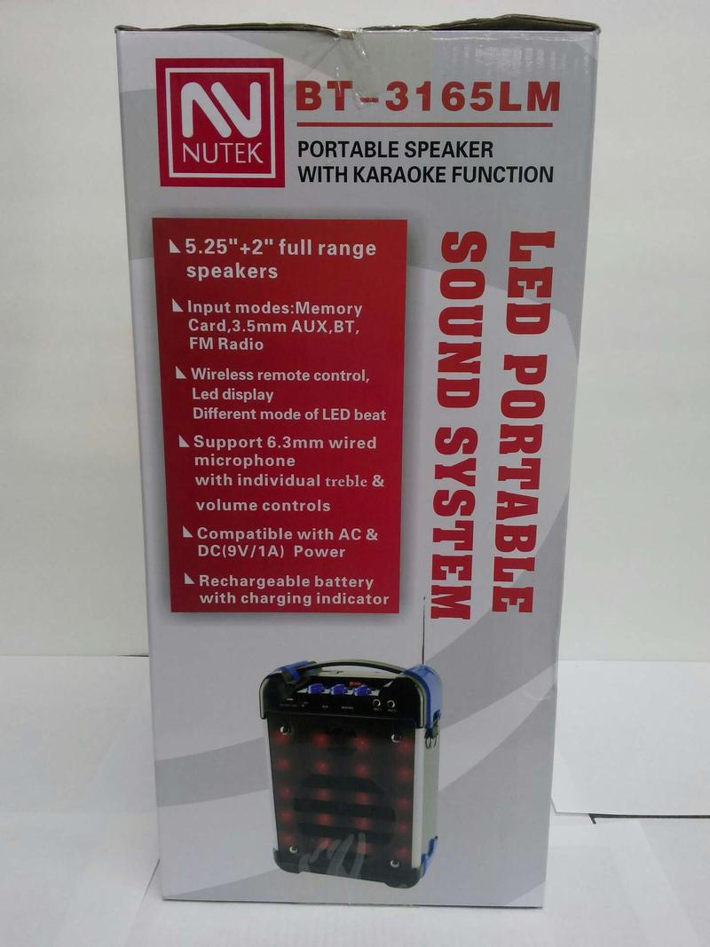 nutek portable speaker with karaoke function