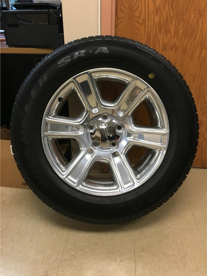Set of 4 2016 Dodge Ram 1500 Laramie Longhorn Wheels and Tires for sale