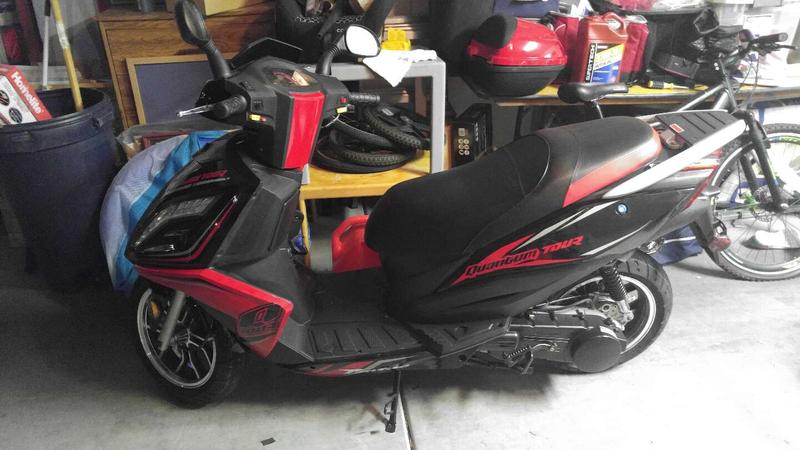 TaoTao 150cc Quantum Scooter Performance Exhaust - High Flow, Black Finish