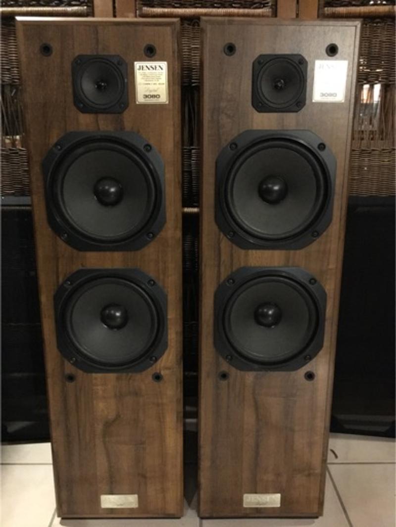 Vintage JENSEN 3080 DIGITAL 3Way FLOORSTANDING (TOWER) SPEAKERS for
