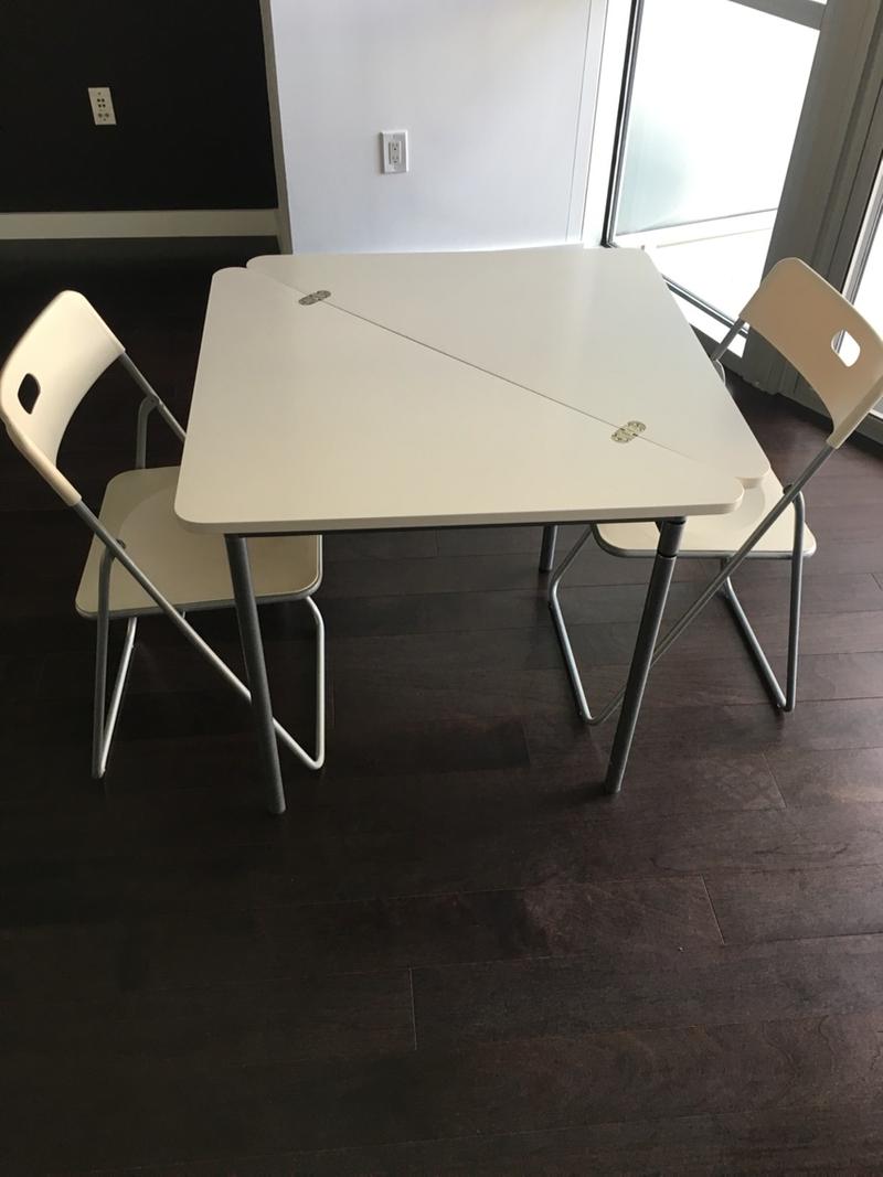 IKEA LOKKA FOLDABLE TABLE & CHAIRS for sale in Washington, DC 5miles