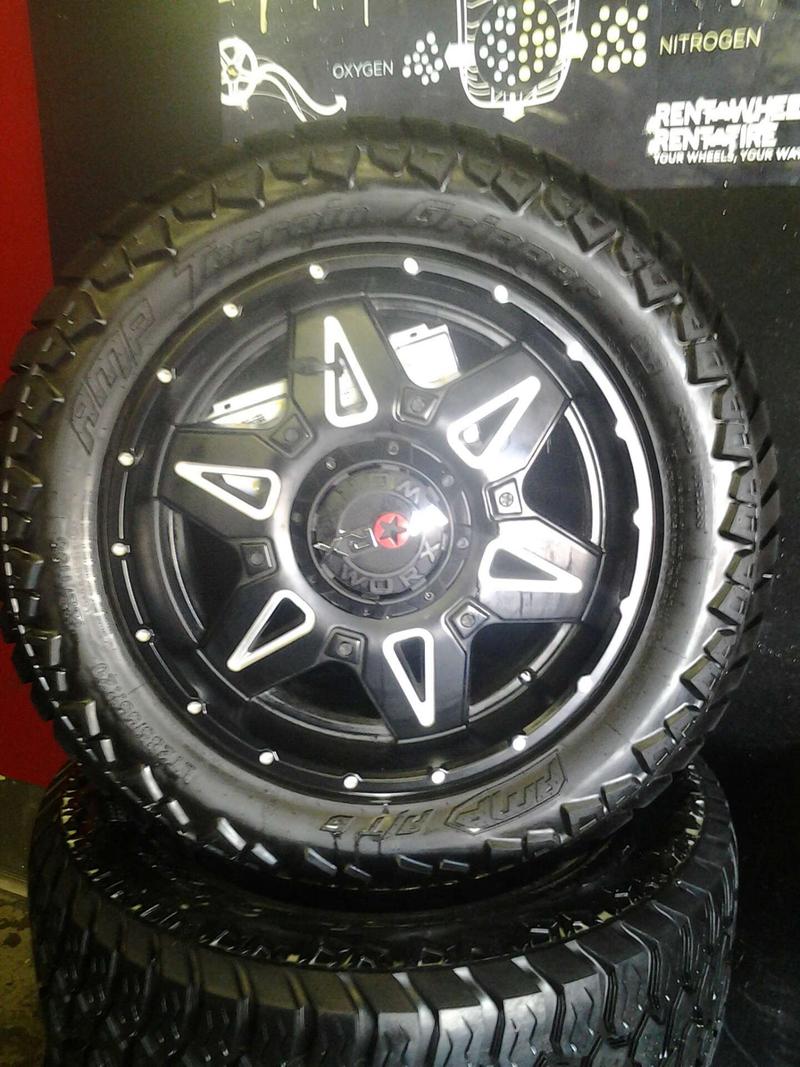 20 inch WORX WHEELS AND 2855520 All Terrain tires!!!! 6x5.5/135. Fits