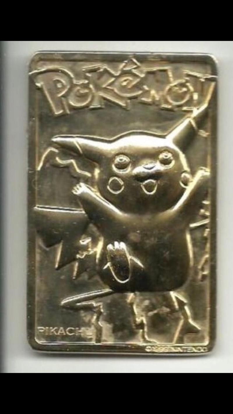 24K Gold Plated Pikachu Pokemon Card For Sale In La Mirada CA 5miles 