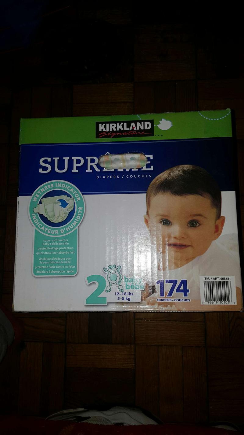 Kirkland size 2 baby diapers brand new 174 in box. for sale in Newark