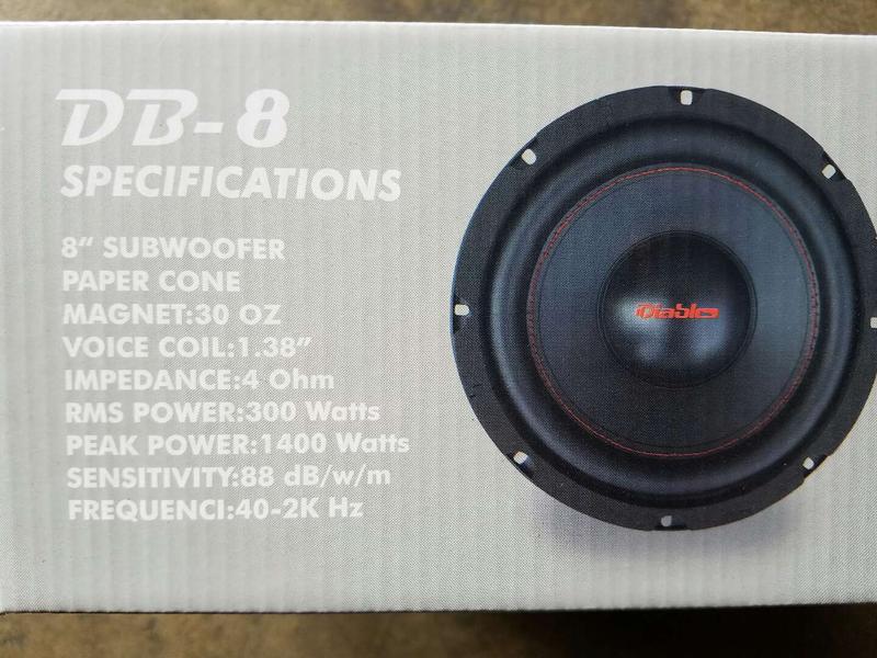 Diablo 8 subwoofer Clearance