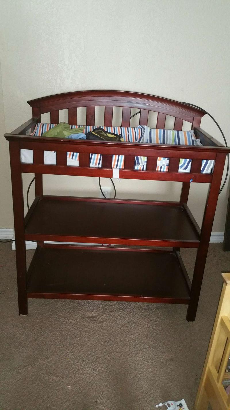 baby changing table used