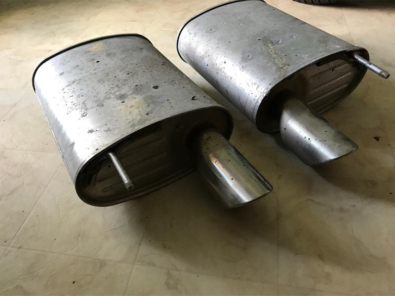 2016 Mustang GT 5.0 stock OEM exhaust mufflers for sale in Lewisville