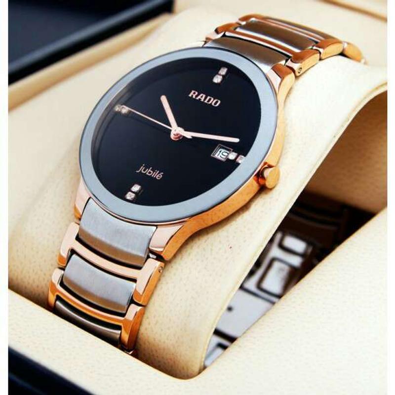 rado jubile rose gold watch