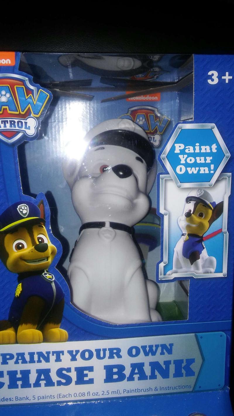 NEW In Box Paw Patrol Paint Your Own Chase Bank for sale in San Antonio