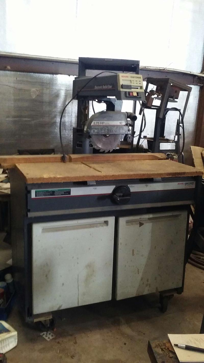 Sears craftsman electronic radial saw/ Sears craftsman industrial