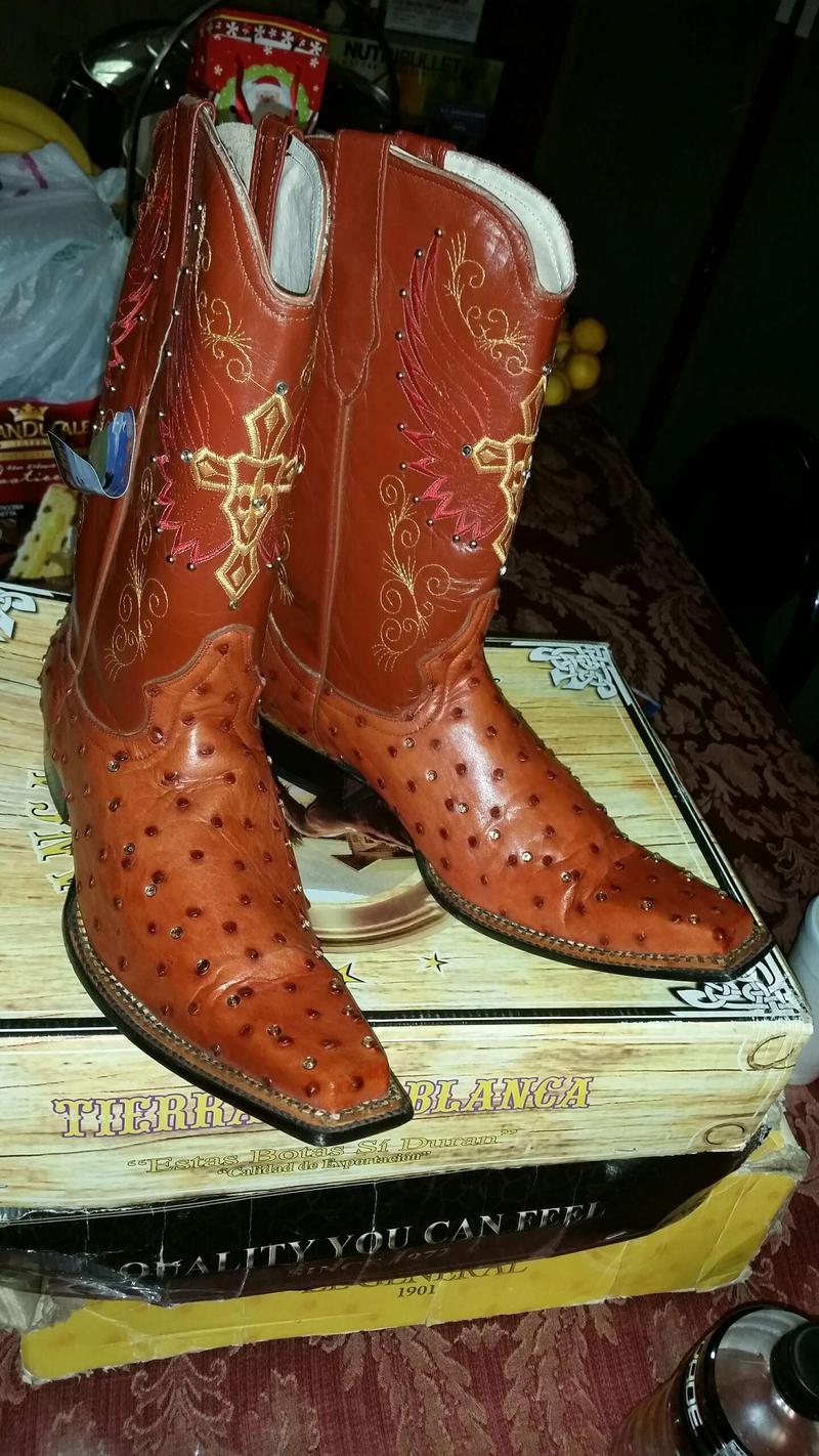 Botas Vaqueras de Avestruz / Exotic Ostrich Cowboy Boots for sale in  Riverside, CA - 5miles: Buy and Sell