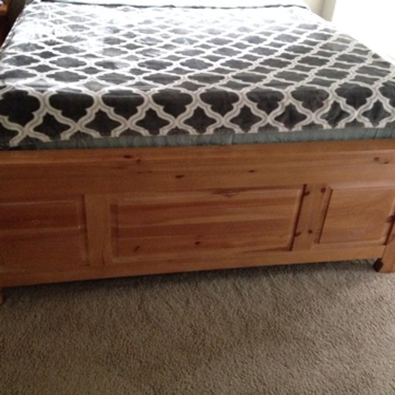 Broyhill Fontana bed and 2 nightstands w/box spring for sale in Keller