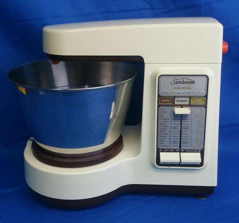 Vintage Food Mixer WORKS! Sunbeam Electronic Food Preparation Center model 3611 for sale in