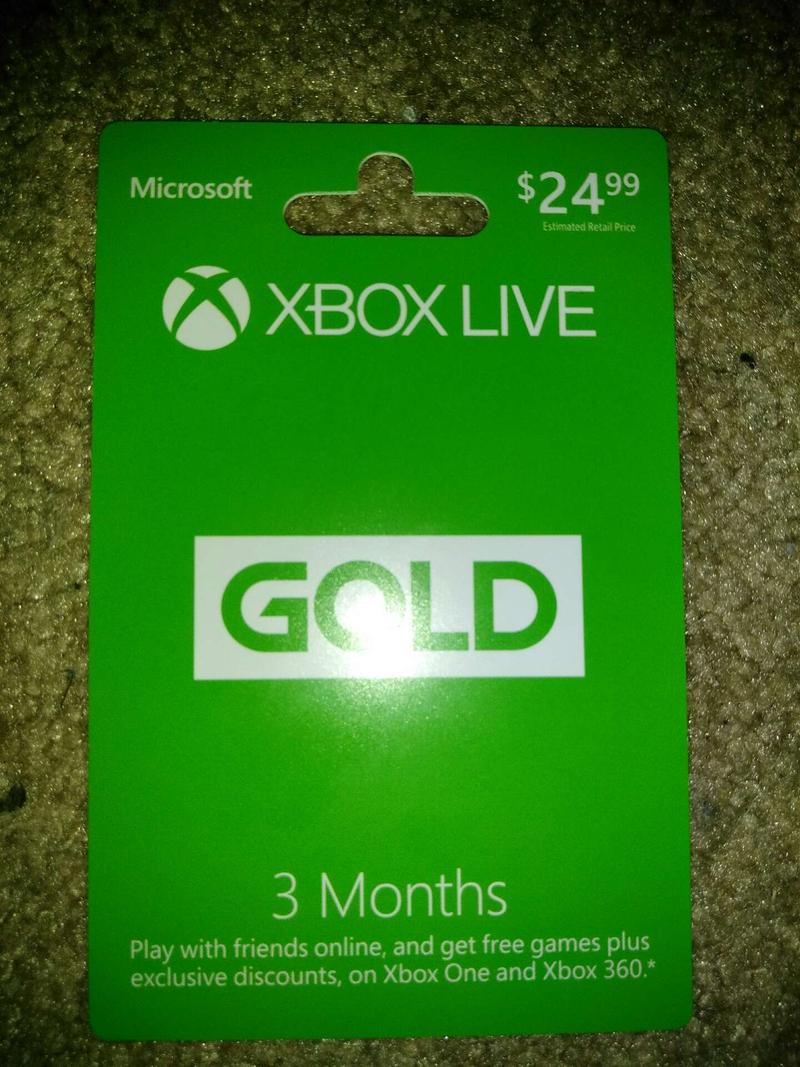 sell xbox live gold card