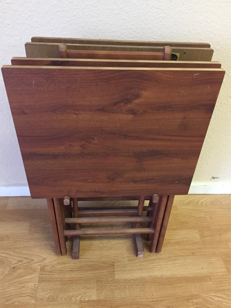 Set of 4 vintage Scheibe TV Trays for sale in Pleasanton, CA 5miles
