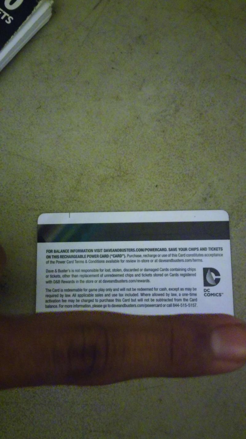 Dave and Busters Power Card (Batman) for sale in San Francisco, CA -  5miles: Buy and Sell