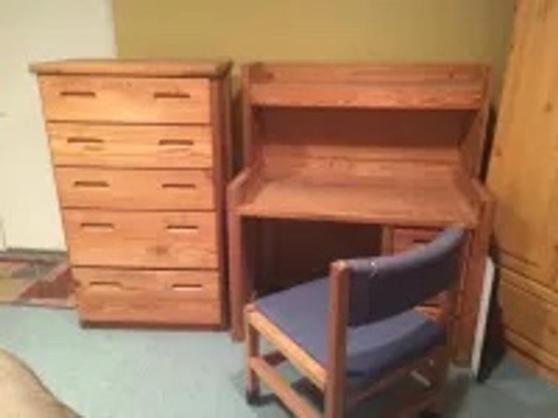 This End Up Furniture , 2 piece desk, and chair. In good condition is
