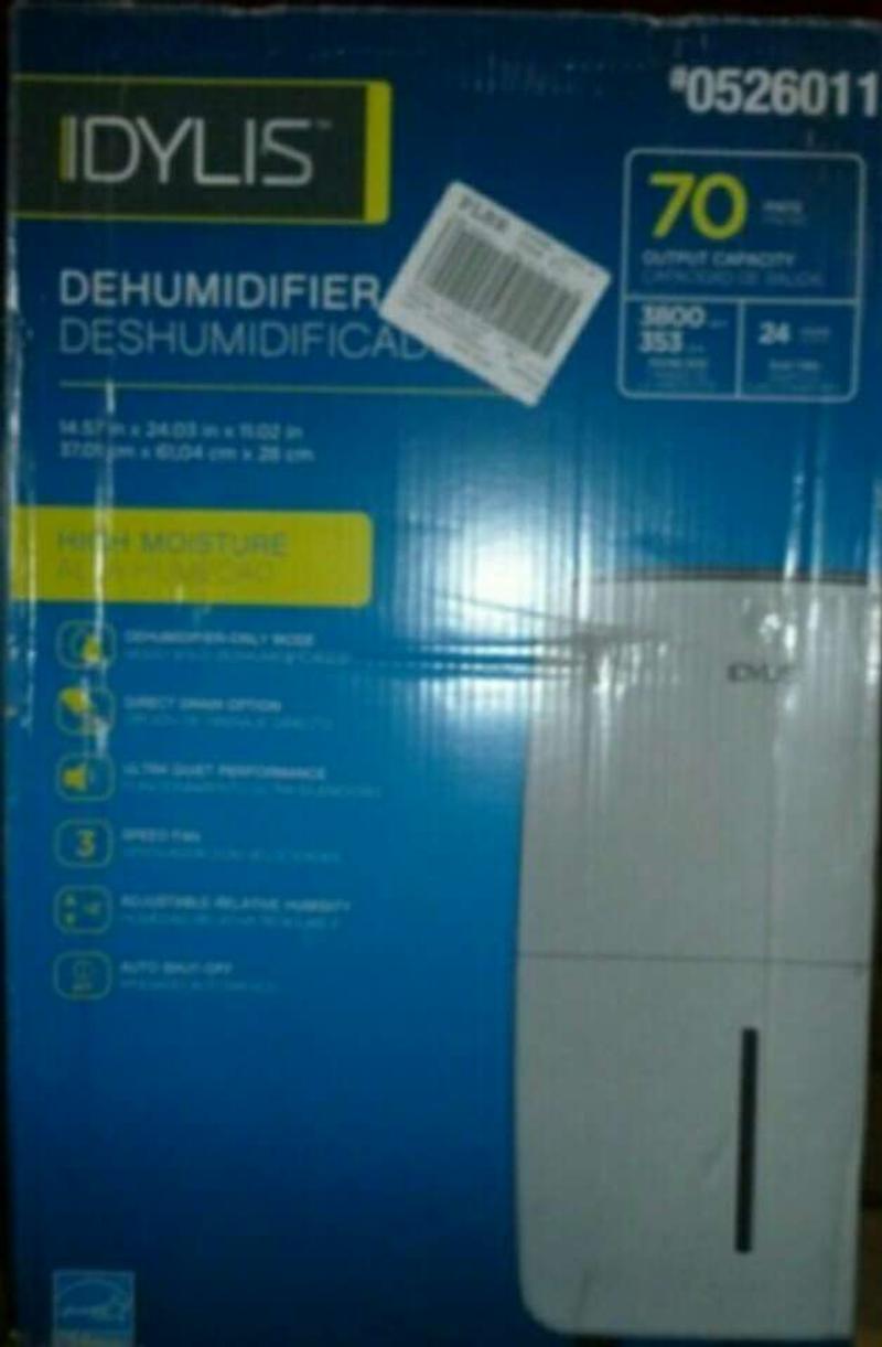 IDYLISDehumidifier 70 Pints0526011 for sale in Arlington, TX 5miles