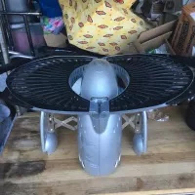 Thane Q Portable Rocket Ship QBBQ2003 Tailgating BBQ Propane Grill