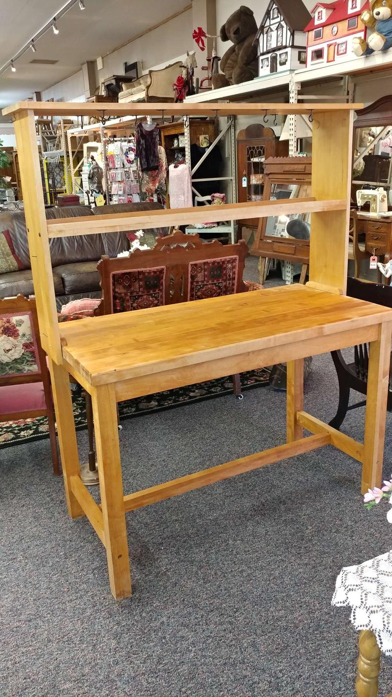 Nice Solid Wood Baker's Rack with Butcher Block Top for sale in Aurora