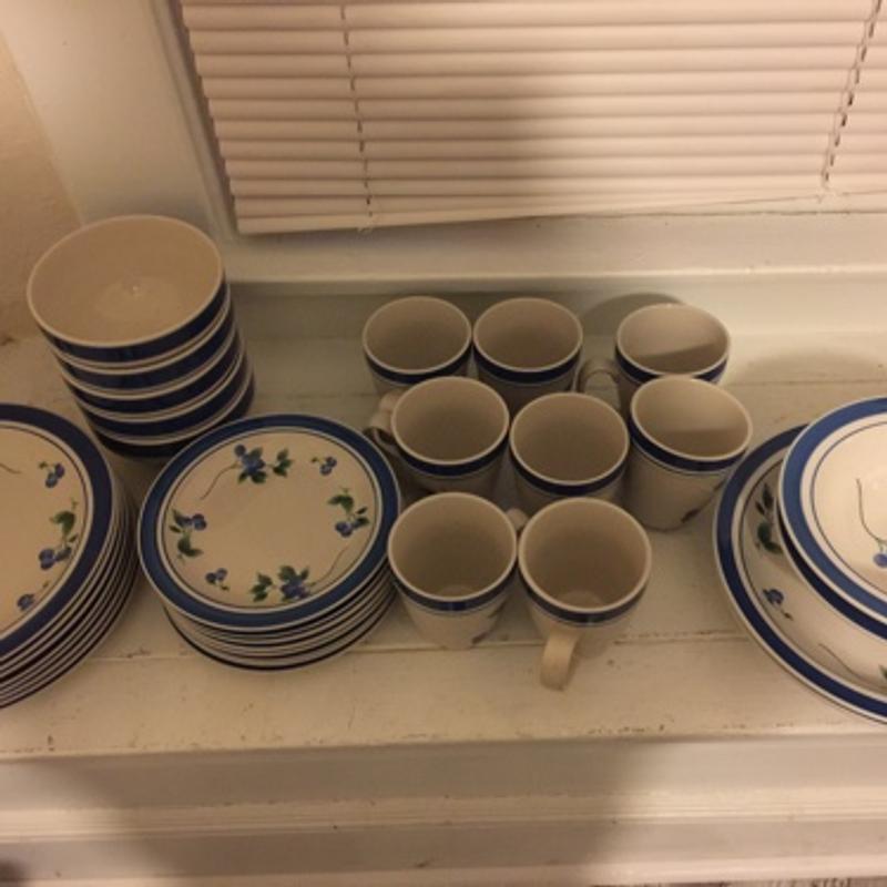 LL BEAN DISH SET BLUEBERRY for sale in Cleburne, TX 5miles Buy and Sell