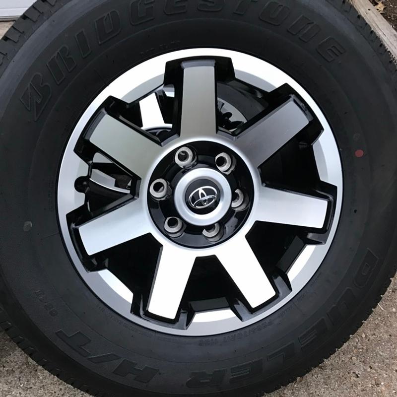 2017 Toyota TRD 17 inch wheels and Bridgestone tires for sale in