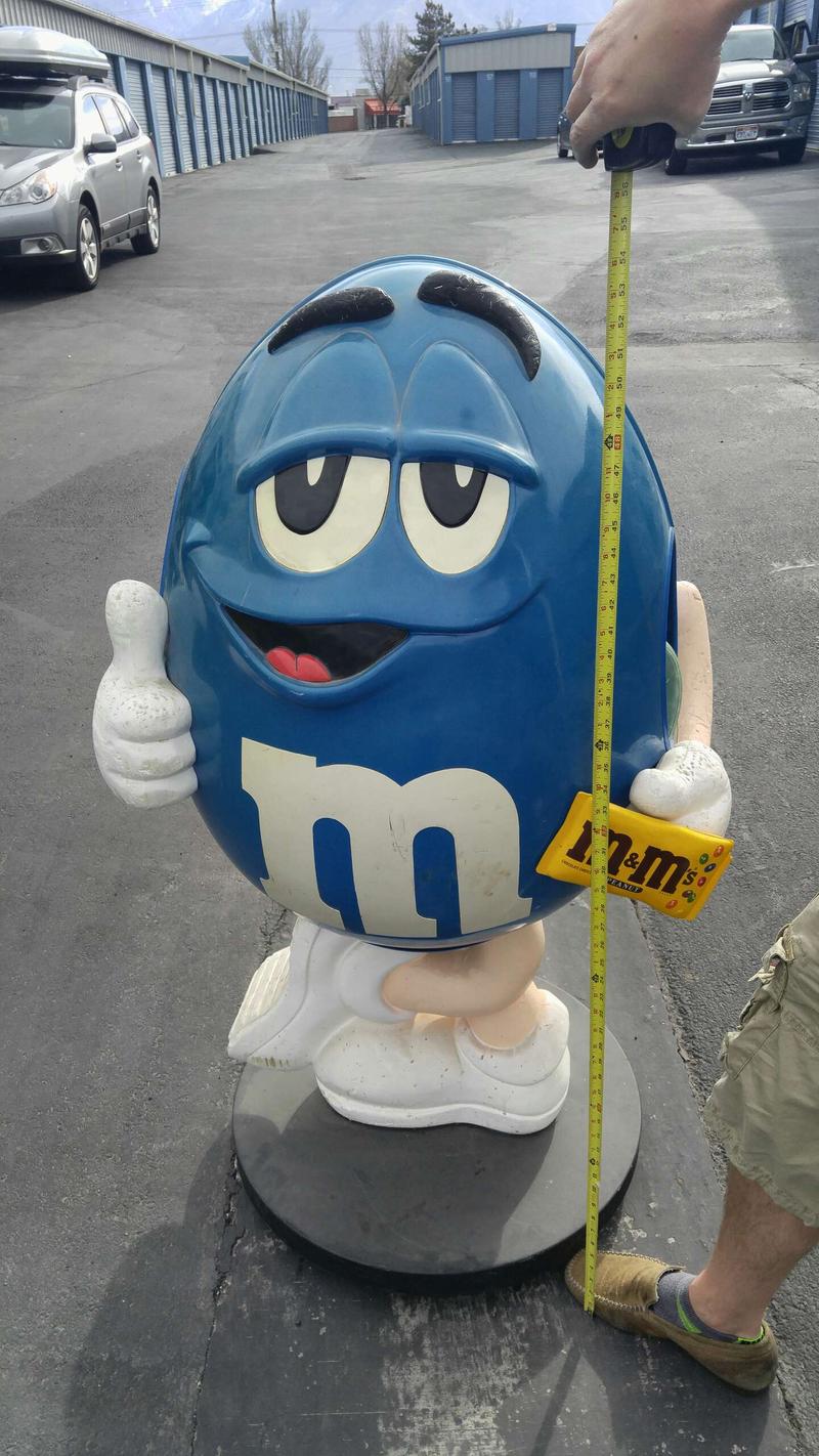Large blue m&m display for sale in Salt Lake City, UT 5miles Buy and