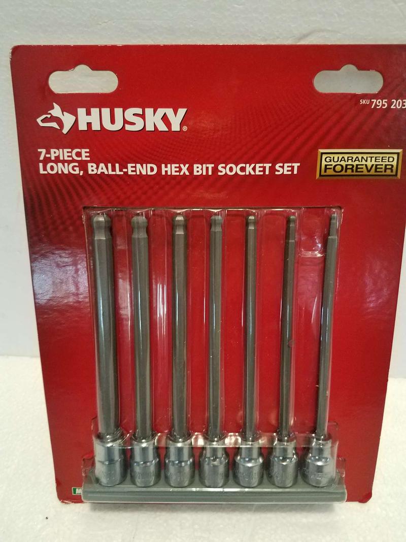 Husky 3/8 in. Drive Metric Long Ball Hex Bit Socket Set 7 PC for sale