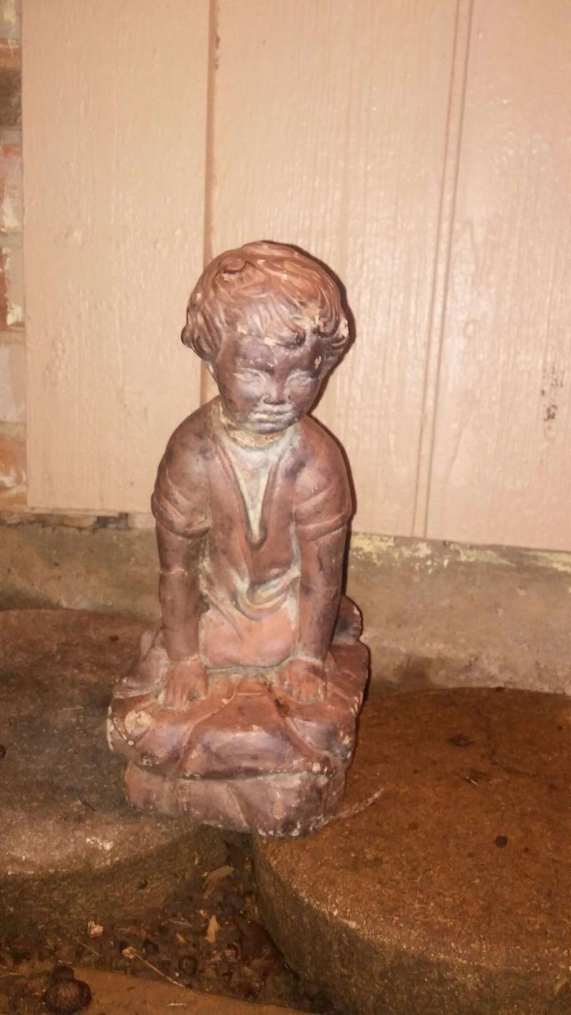 Small concrete garden child statue... for sale in Lewisville, TX