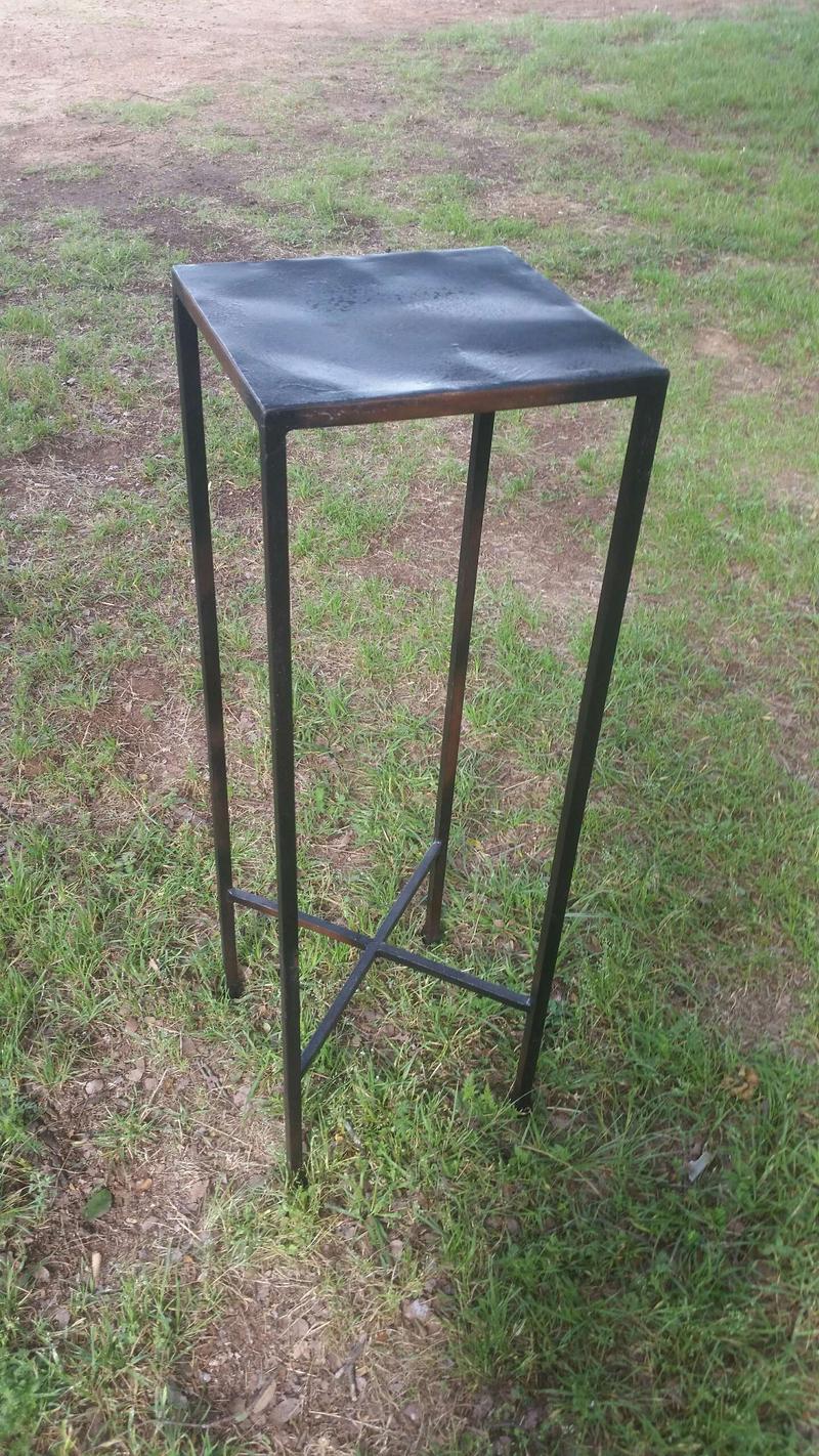 Tall metal stand/ table. Heavy for its size. for sale in Granbury, TX